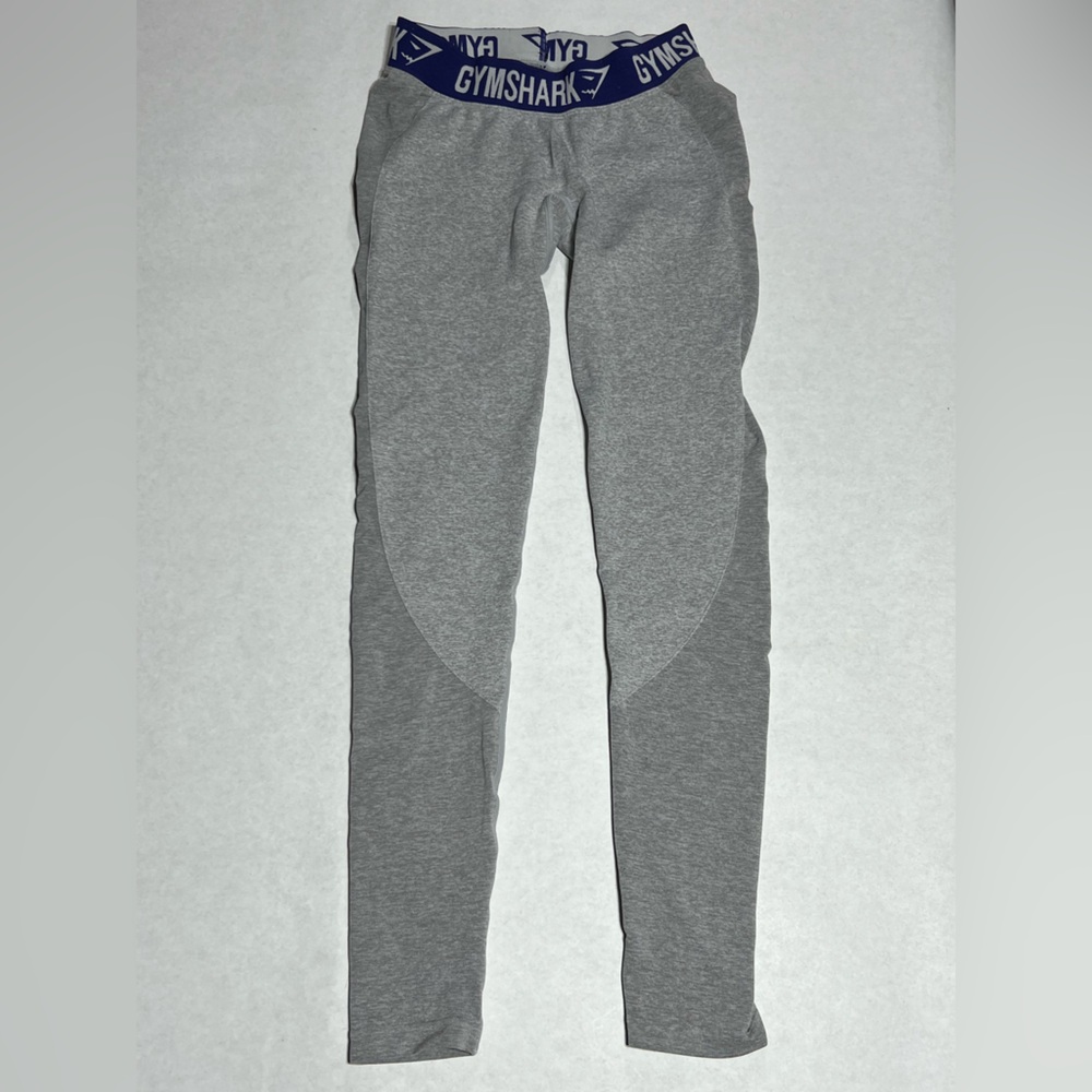 Women’s gray and purple Gymshark leggings size small.